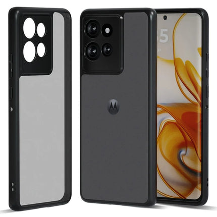 IBMRS For Motorola Edge 50 5G Case TPU + PC Heavy Duty Shockproof Phone Cover Camera Protection - Matte Black