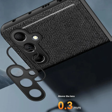 For Samsung Galaxy A16 5G  /  4G Case Cross Texture Leather+TPU Phone Cover Support Magnetic Car Holder