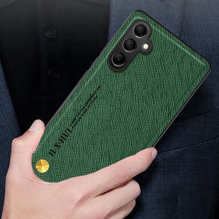 For Samsung Galaxy A16 5G  /  4G Case Cross Texture Leather+TPU Phone Cover Support Magnetic Car Holder