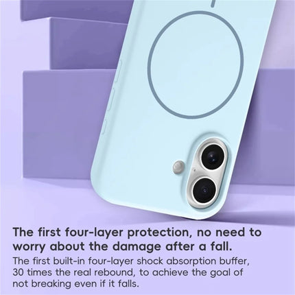 For iPhone 16 Plus Case Compatible with MagSafe Liquid Silicone Anti-Drop Phone Cover