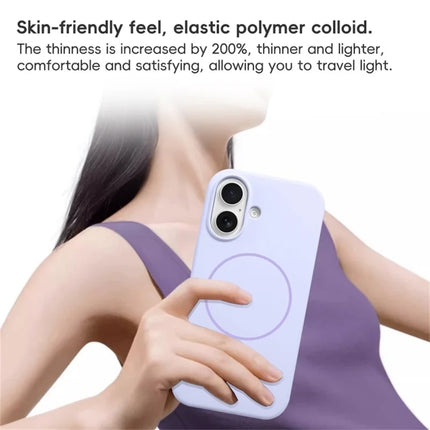 For iPhone 16 Plus Case Compatible with MagSafe Liquid Silicone Anti-Drop Phone Cover