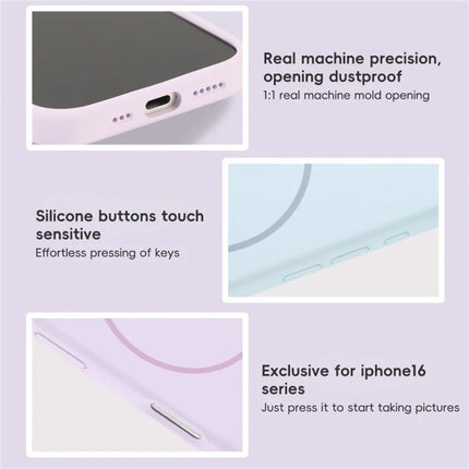 For iPhone 16 Pro Max Case Compatible with MagSafe Liquid Silicone Anti-Drop Phone Cover