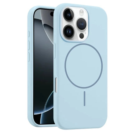 For iPhone 16 Pro Max Case Compatible with MagSafe Liquid Silicone Anti-Drop Phone Cover - Blue