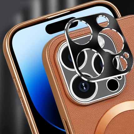 DEKKER For iPhone 15 Pro Max Back Cover Compatible with MagSafe PU+TPU Phone Case
