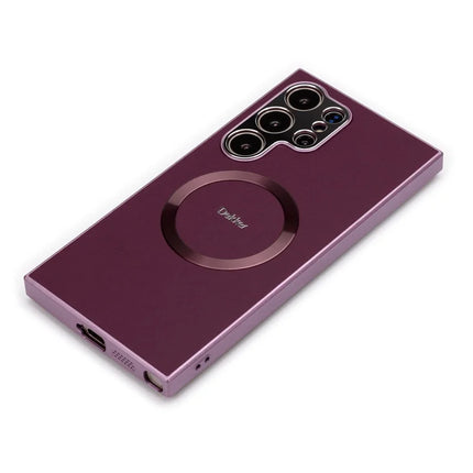 DEKKER For Samsung Galaxy S23 Ultra Back Cover Compatible with MagSafe PU+TPU Phone Case