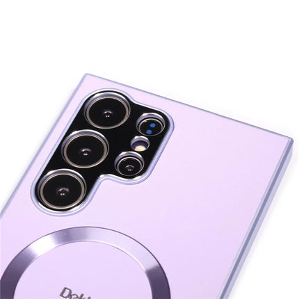 DEKKER For Samsung Galaxy S23 Ultra Back Cover Compatible with MagSafe PU+TPU Phone Case