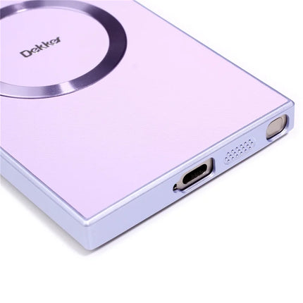 DEKKER For Samsung Galaxy S23 Ultra Back Cover Compatible with MagSafe PU+TPU Phone Case