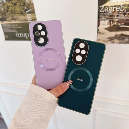 DEKKER For Honor 200 Pro 5G Back Cover Compatible with MagSafe PU+TPU Phone Case