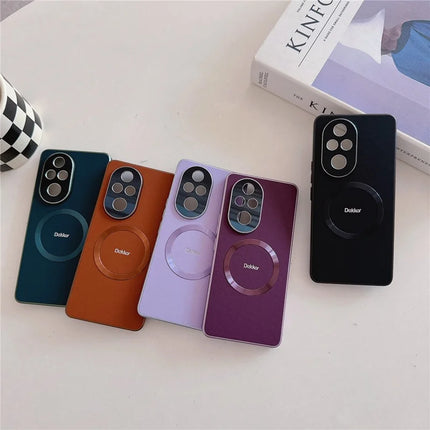 DEKKER For Honor 200 Pro 5G Back Cover Compatible with MagSafe PU+TPU Phone Case