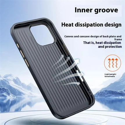 For iPhone 16 Pro Max Phone Case Leather+TPU Back Cover with Metal Lens Frame