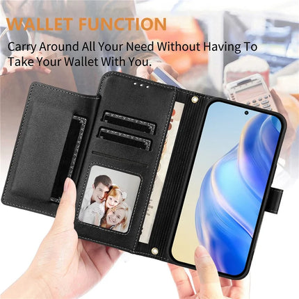For OnePlus Nord 4 Case Zipper Pocket Multiple Card Slots Leather Phone Cover