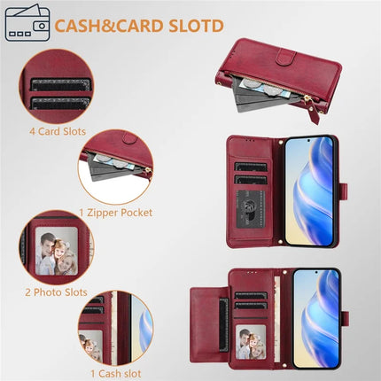 For OnePlus Nord 4 Case Zipper Pocket Multiple Card Slots Leather Phone Cover