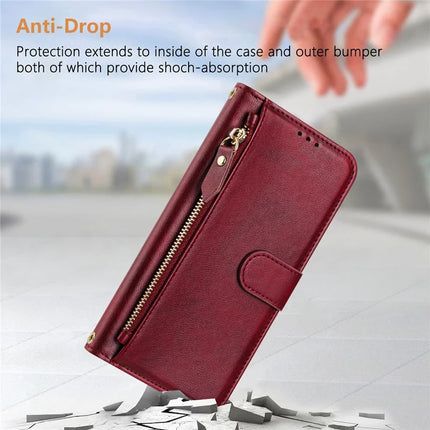 For OnePlus Nord 4 Case Zipper Pocket Multiple Card Slots Leather Phone Cover