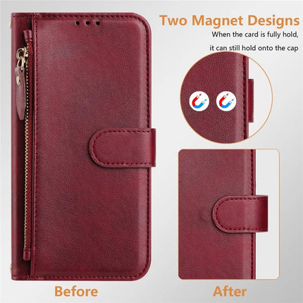 For OnePlus Nord 4 Case Zipper Pocket Multiple Card Slots Leather Phone Cover