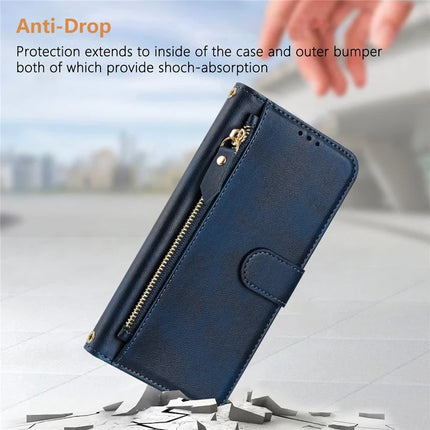 For OnePlus Nord 4 Case Zipper Pocket Multiple Card Slots Leather Phone Cover