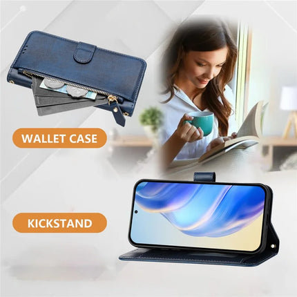 For OnePlus Nord 4 Case Zipper Pocket Multiple Card Slots Leather Phone Cover