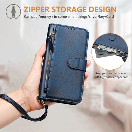 For OnePlus Nord 4 Case Zipper Pocket Multiple Card Slots Leather Phone Cover