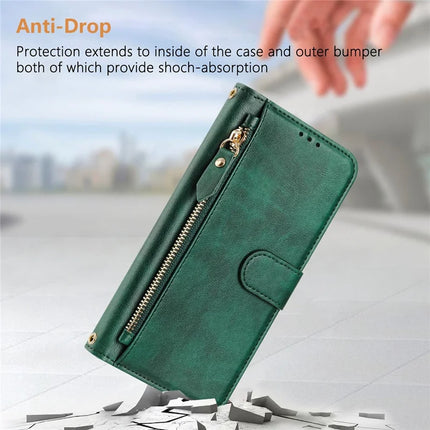 For OnePlus Nord 4 Case Zipper Pocket Multiple Card Slots Leather Phone Cover