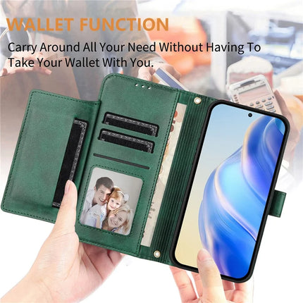 For OnePlus Nord 4 Case Zipper Pocket Multiple Card Slots Leather Phone Cover