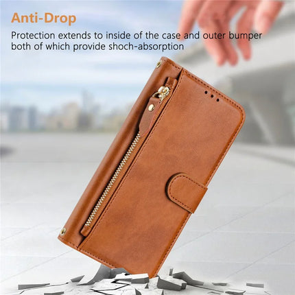For OnePlus Nord 4 Case Zipper Pocket Multiple Card Slots Leather Phone Cover