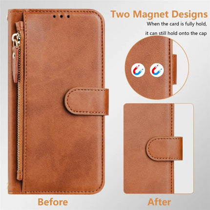 For OnePlus Nord 4 Case Zipper Pocket Multiple Card Slots Leather Phone Cover