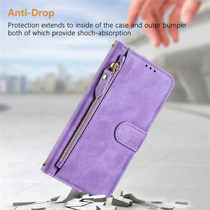 For OnePlus Nord 4 Case Zipper Pocket Multiple Card Slots Leather Phone Cover