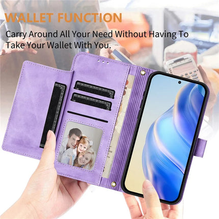 For OnePlus Nord 4 Case Zipper Pocket Multiple Card Slots Leather Phone Cover