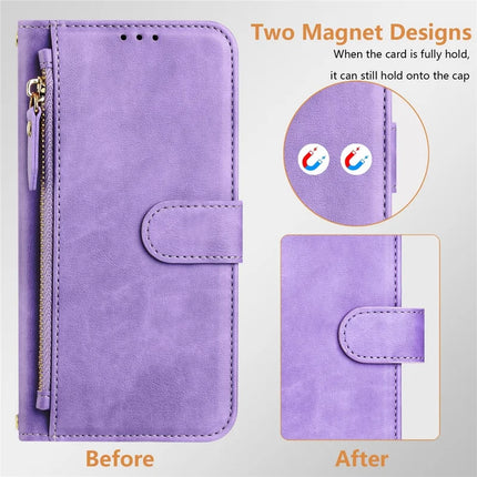 For OnePlus Nord 4 Case Zipper Pocket Multiple Card Slots Leather Phone Cover