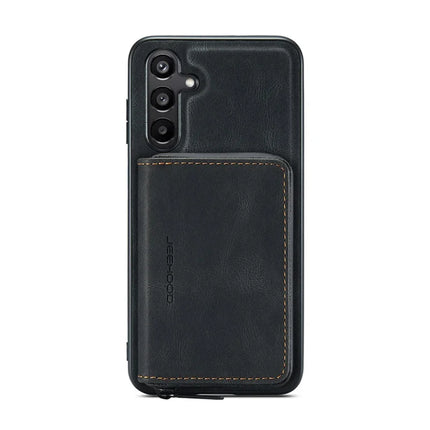 For Samsung Galaxy A16 5G Case JEEHOOD J02 Leather Back Cover with Detachable Zipper Card Holder Kickstand