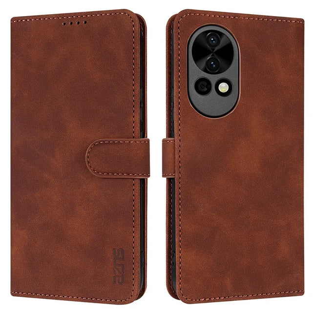 AZNS For Huawei nova 13 Case PU Leather Wallet Phone Cover - Brown
