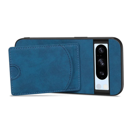 For Google Pixel 9a Case Kickstand Leather Coated TPU Phone Cover with Card Slot