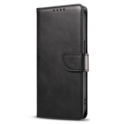 For iPhone 16 Pro Case Calf Texture Magnetic Clasp Wallet PU Leather Phone Cover