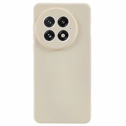For OnePlus 13 Case TPU Back Soft Anti-Scratch Fiber Lining Phone Cover - White