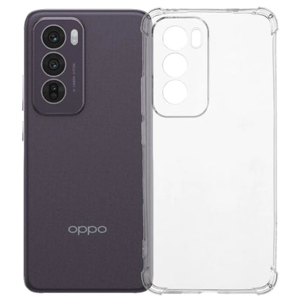 For Oppo Reno12 5G (Global) Phone Case Reinforced Four Corner Anti-Drop Clear TPU Cover