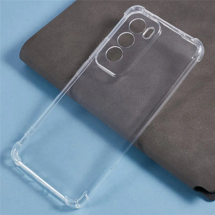 For Oppo Reno12 5G (Global) Phone Case Reinforced Four Corner Anti-Drop Clear TPU Cover