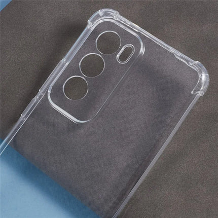 For Oppo Reno12 5G (Global) Phone Case Reinforced Four Corner Anti-Drop Clear TPU Cover