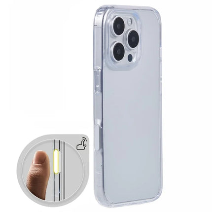 X-LEVEL For iPhone 16 Pro Phone Case TPU+PC Clear Back Cover with Camera Control Button