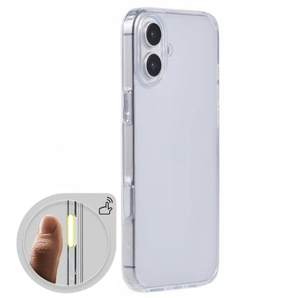 X-LEVEL For iPhone 16 Plus Phone Case TPU+PC Clear Back Cover with Camera Control Button