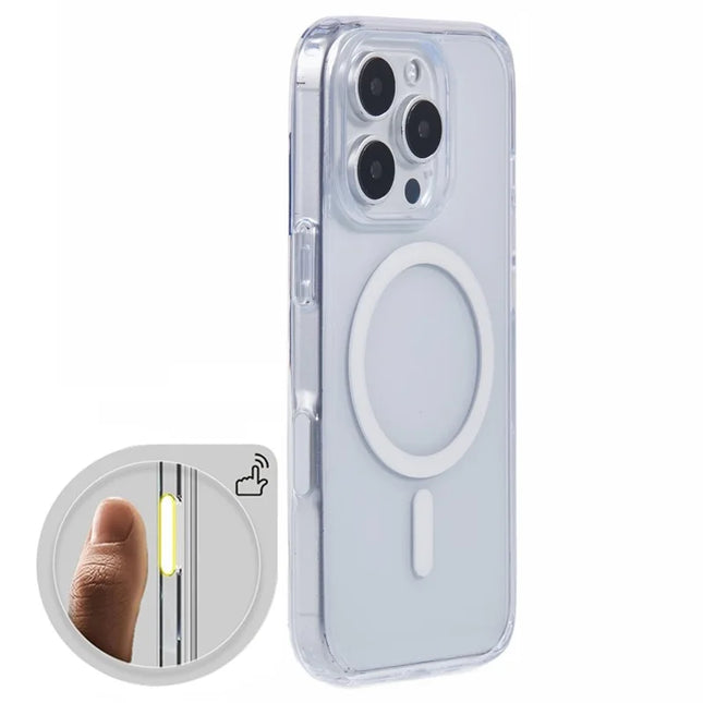 X-LEVEL For iPhone 16 Pro Case Compatible with MagSafe TPU+PC Clear Back Cover with Camera Control Button