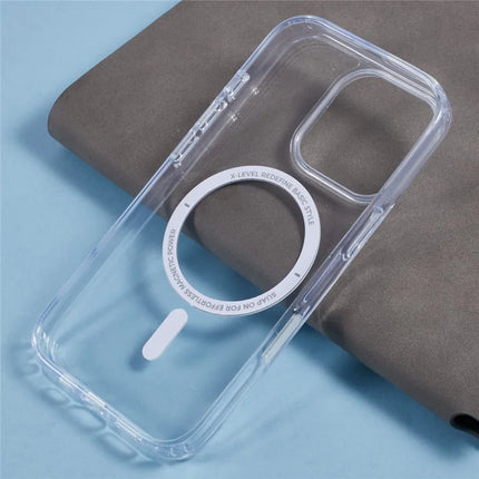 X-LEVEL For iPhone 16 Pro Case Compatible with MagSafe TPU+PC Clear Back Cover with Camera Control Button