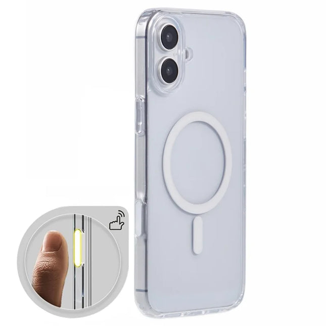 X-LEVEL For iPhone 16 Plus Case Compatible with MagSafe TPU+PC Clear Back Cover with Camera Control Button