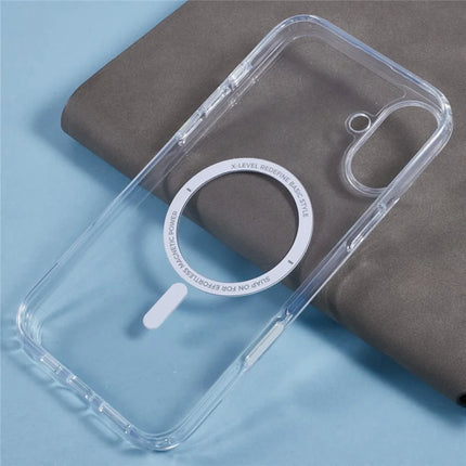 X-LEVEL For iPhone 16 Plus Case Compatible with MagSafe TPU+PC Clear Back Cover with Camera Control Button