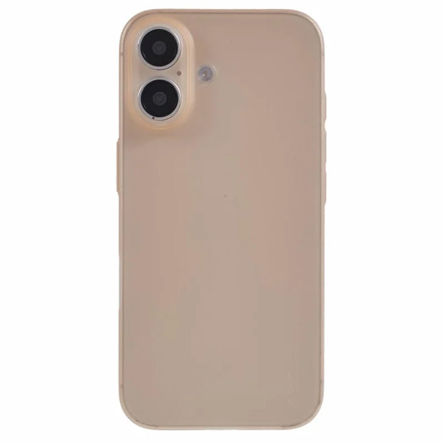 X-LEVEL For iPhone 16 Case Hard PP Matte Phone Cover 0.18mm Ultra-Thin - Desert Gold
