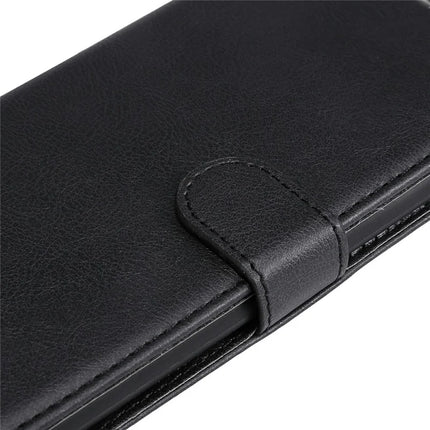 For Google Pixel 9a Case Solid Color Leather Mobile Cover Wallet Stand with Strap