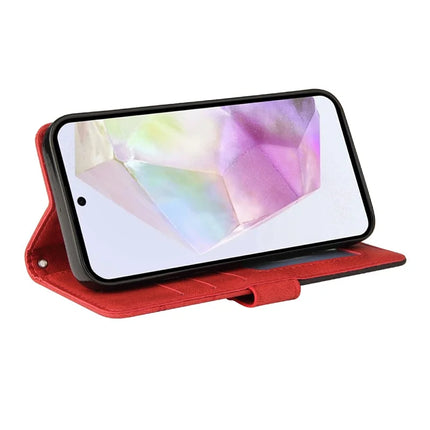 For Google Pixel 9a Leather Case Wallet Stand Color Splicing Phone Cover