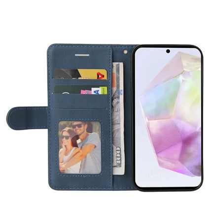 For Google Pixel 9a Leather Case Wallet Stand Color Splicing Phone Cover