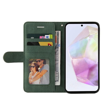 For Google Pixel 9a Leather Case Wallet Stand Color Splicing Phone Cover