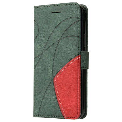 For Google Pixel 9a Leather Case Wallet Stand Color Splicing Phone Cover