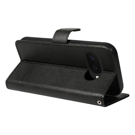 For Google Pixel 9a Case Flip Wallet T-Shape Lines Leather Phone Cover