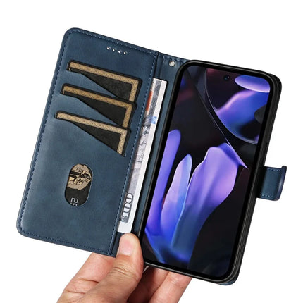 For Google Pixel 9a Case Flip Wallet T-Shape Lines Leather Phone Cover